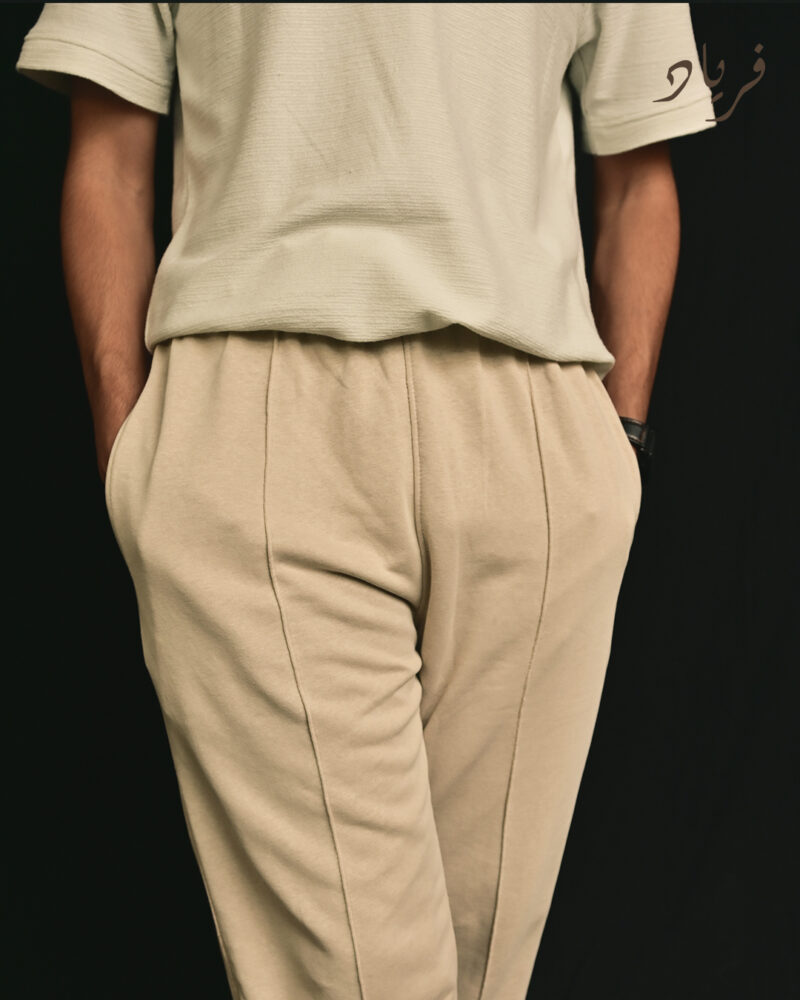 Beige Pintuck Trouser 03
