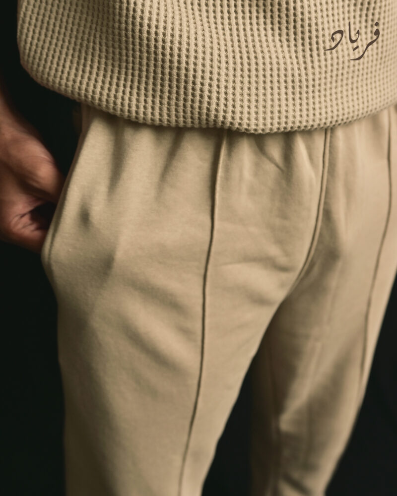 Beige Pintuck Trouser 02