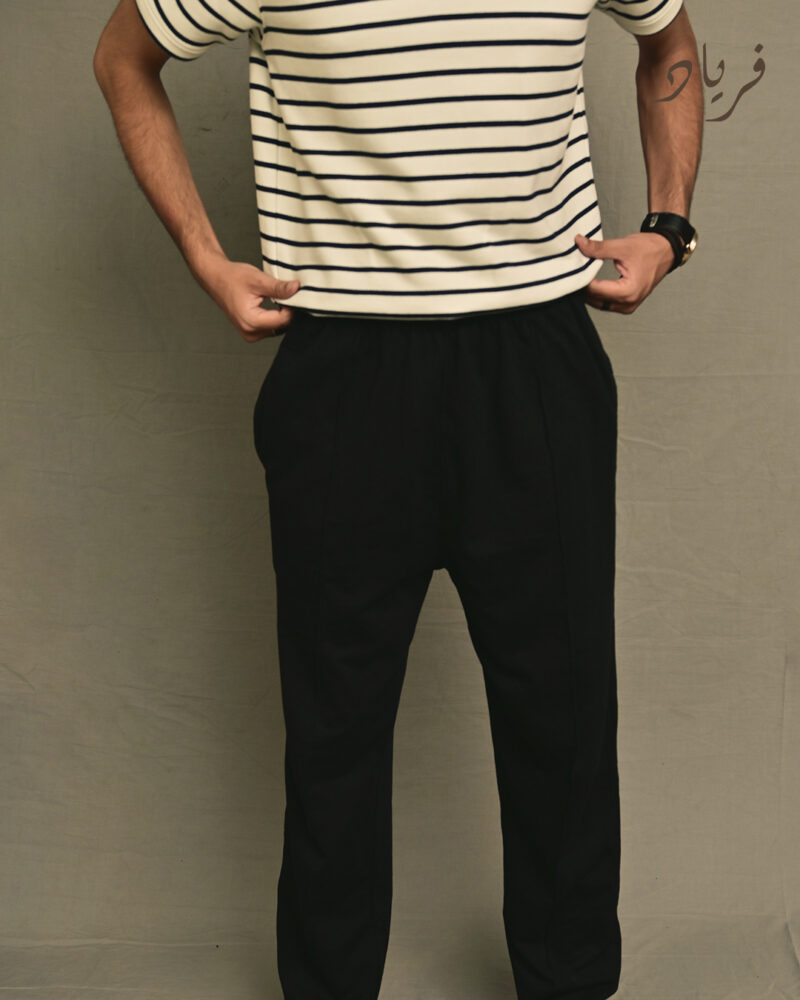 Black and White textured Polo 02