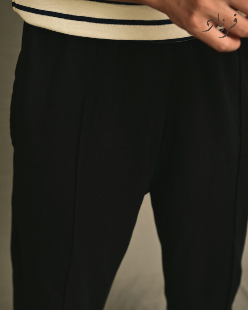 Black Pintuck Trouser